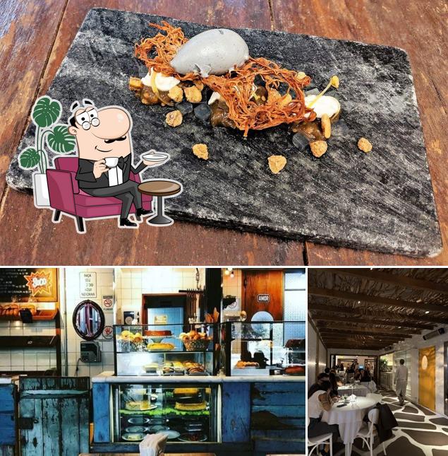 Entre diferentes coisas, interior e comida podem ser encontrados no Maní