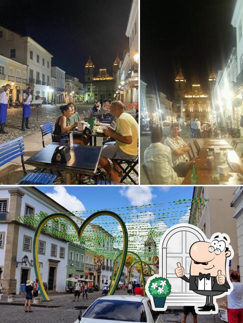 Você pode espairecer no na área externa do Restaurante Odoyá