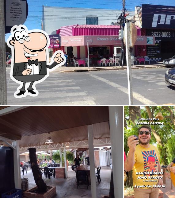 O interior do Comida Caipira Bar e Restaurante