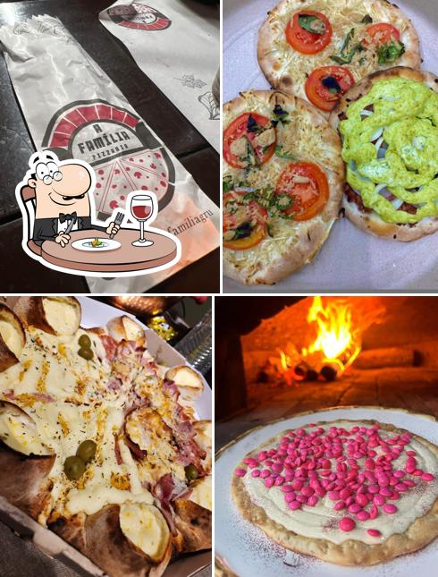 Platos en Pizzaria A Familia