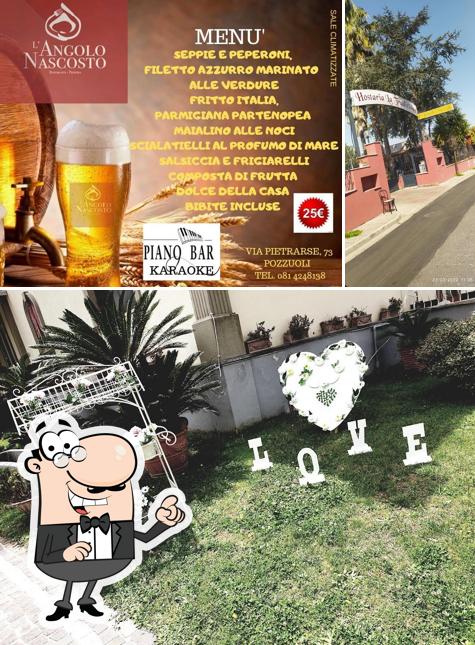 La immagine di esterno e birra da L'Angolo Nascosto