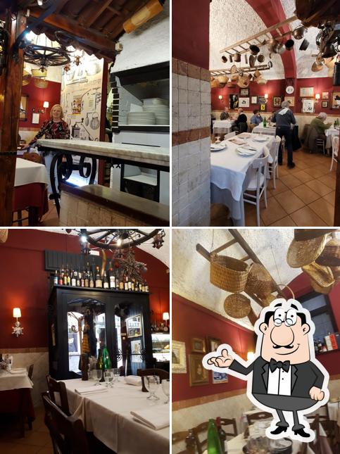 Gli interni di Piave 1952 Trattoria Pizzeria a Legna Frascati Centro