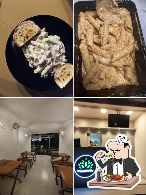 Check out the image displaying food and interior at Happy Kettle