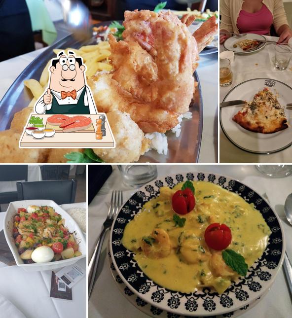 Peixe e fritas em Restaurante e pizzaria Alfredo