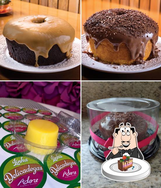 Bolo de chocolate em Adore Brigaderia e Café - Mercadão de Maringá