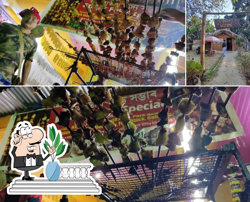 Enjoy the view outside Ahom Ethnic Food (আহোম জনগোষ্ঠীৰ থলুৱা খাদ্য )