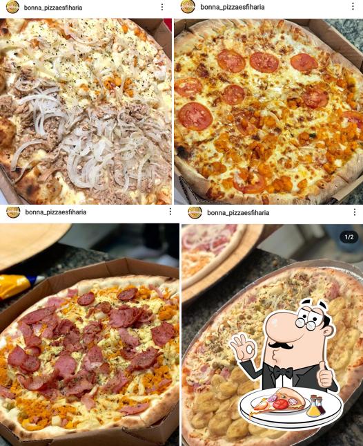 Escolha diferentes tipos de pizza