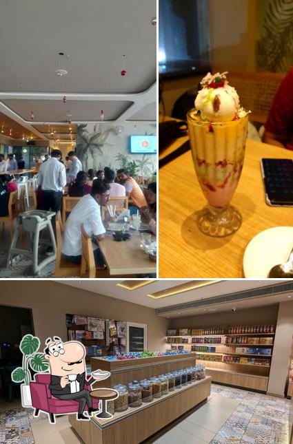 Take a seat at one of the tables at Mathai’s Restocafe