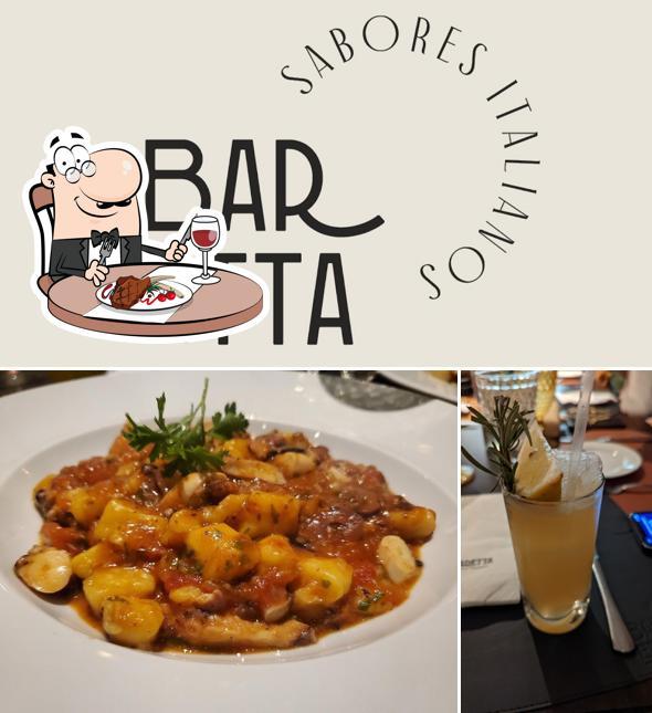 Prove refeições de carne no Baretta Restaurante