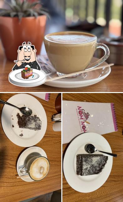 Chocolate cake at Nom Nom Bakery & Korean Cafe