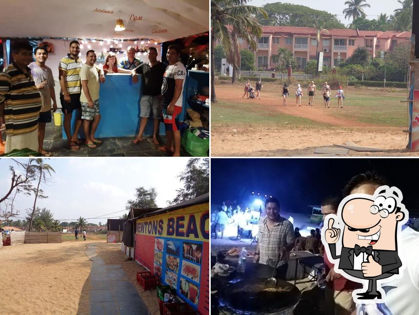 Here's a pic of Newtons Beach Cafe GOA
