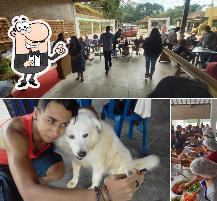 O interior do Pesqueiro dos amigo