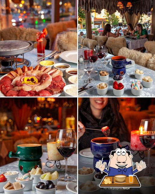 Platos en Alpine La Table: Fondue, Carnes, Risotos, Tábua de Frios, Vinhos, Gramado