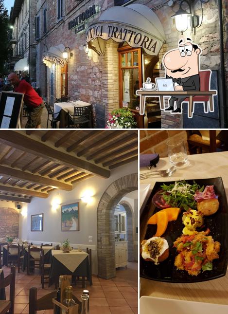 Gli interni di Trattoria Santucci