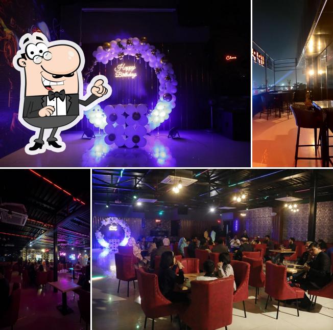 The interior of Upper Deck Restro