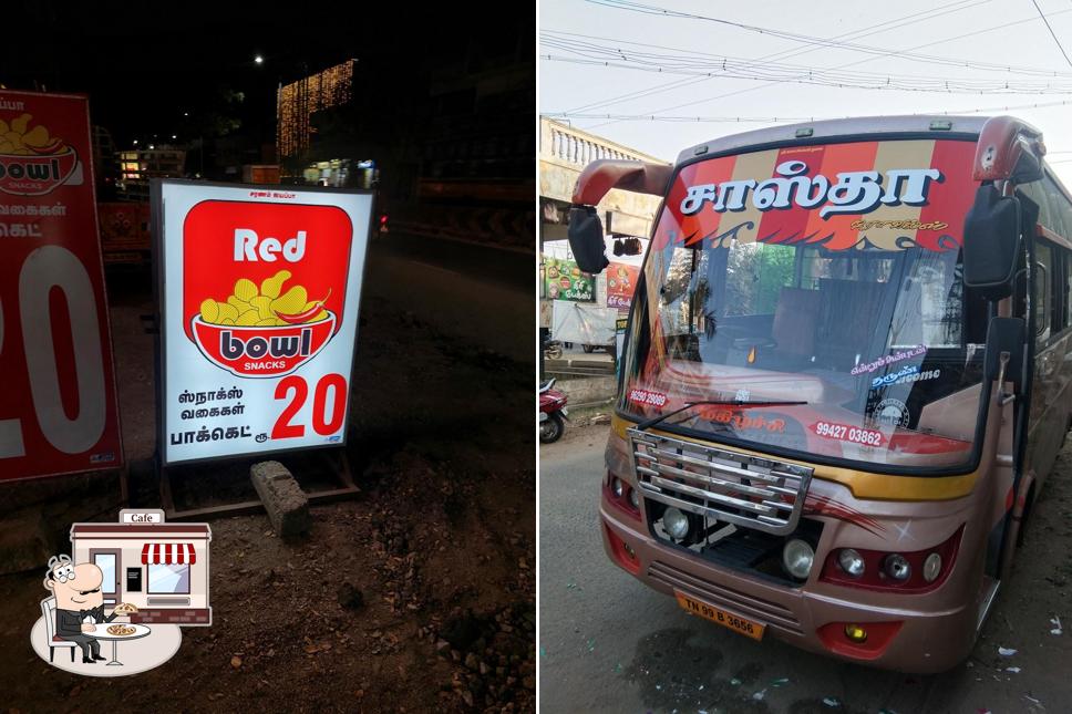 The exterior of Sastha Stores Snacks Shop
