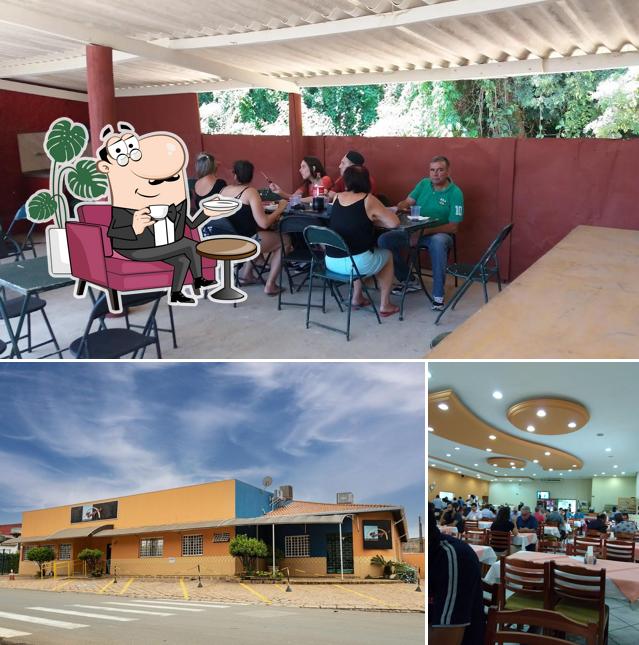 O interior do Coragen's Restaurante Indaiatuba
