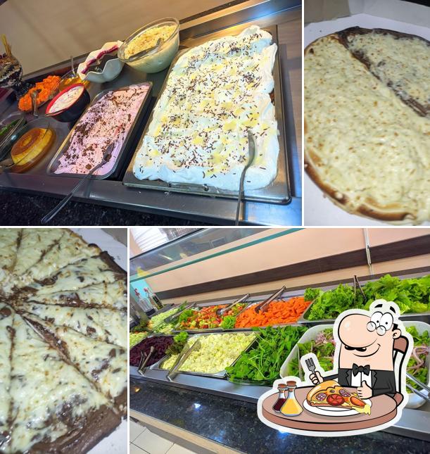 Escolha diferentes tipos de pizza