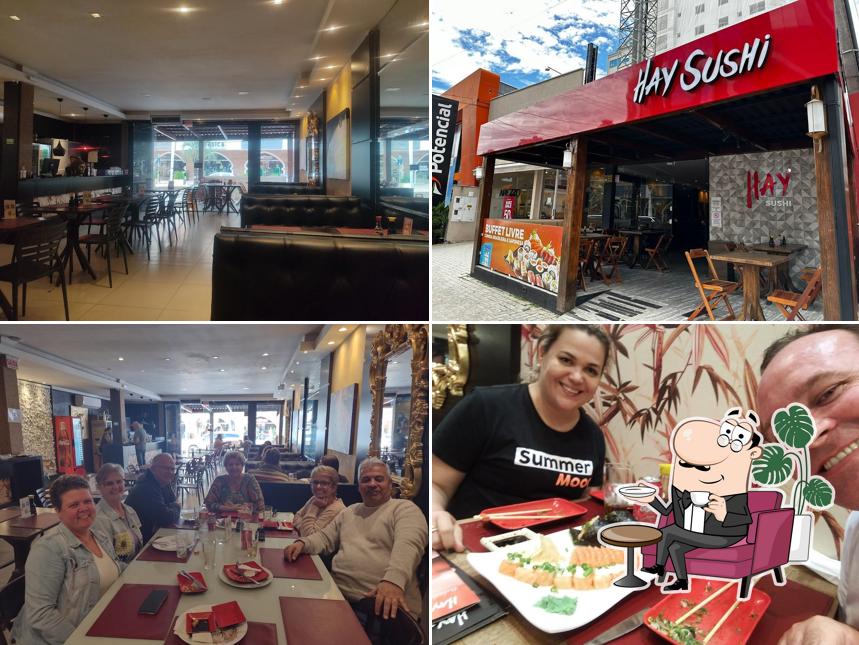 O interior do Hay Sushi Itapema