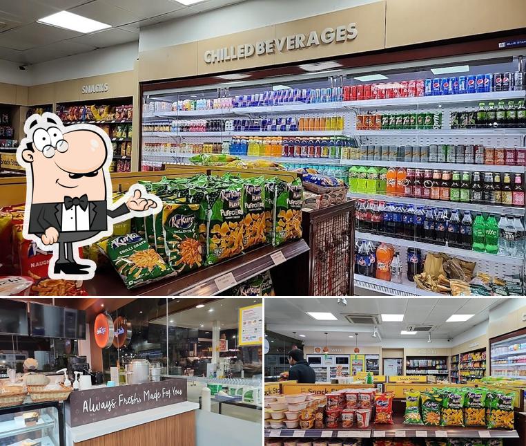 Take a seat at one of the tables at Deli2go