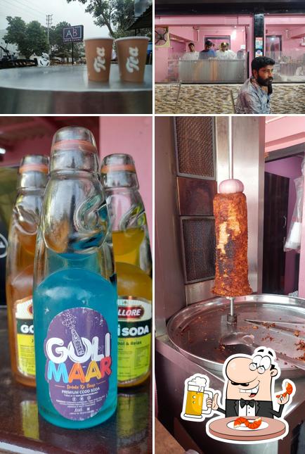 Enjoy a pint of light or dark beer