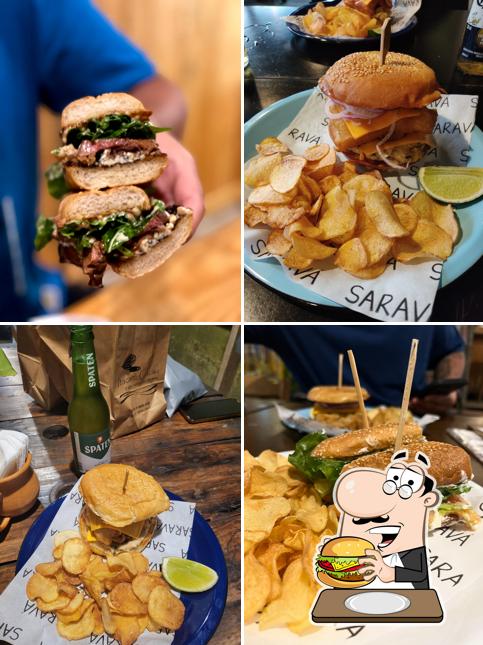 Os hambúrgueres do Saravá irão satisfazer diferentes gostos