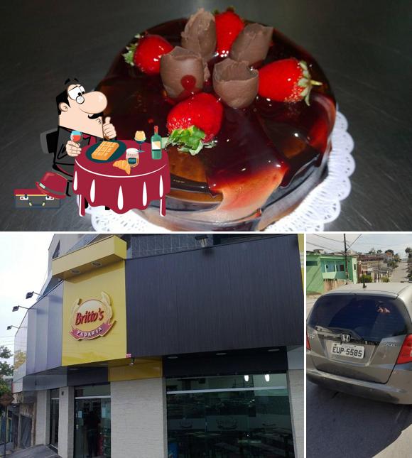 Britto's Padaria provê uma seleção de pratos doces