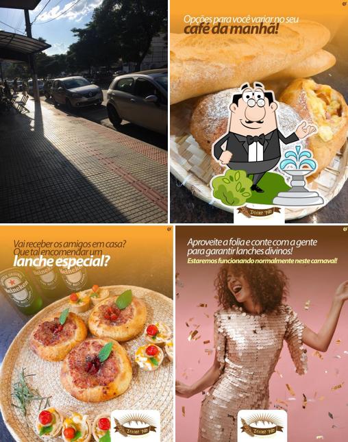 Desfrute da vista do exterior Padaria e Confeitaria Divino Pão