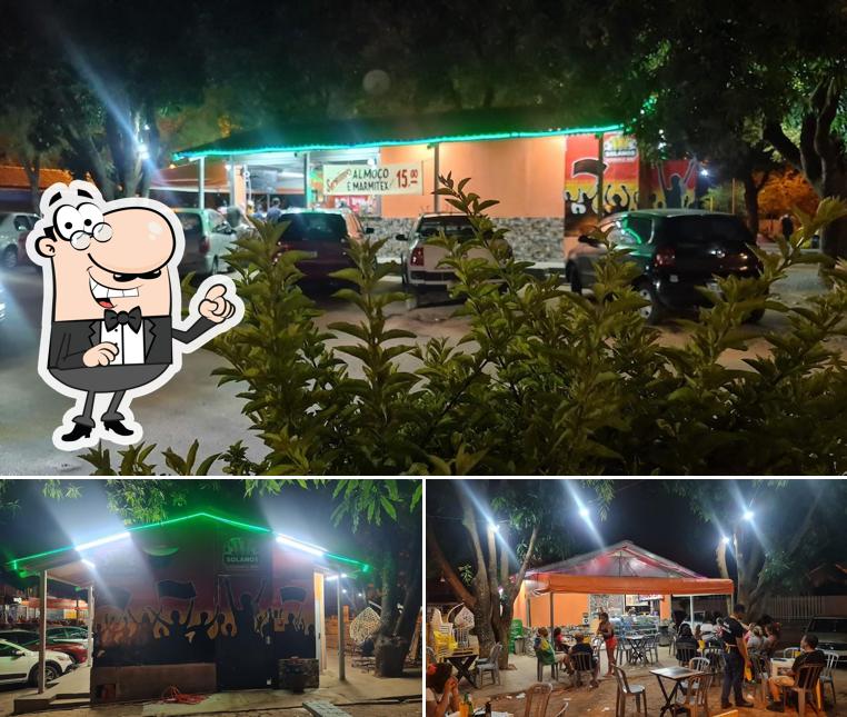 Esta é a ilustração apresentando exterior e interior no Solano's Cozinha & Bar