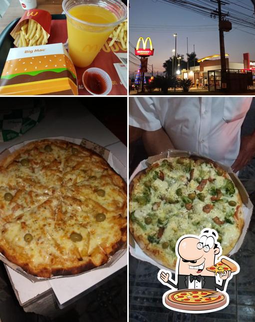 Experimente pizza no McDonald's