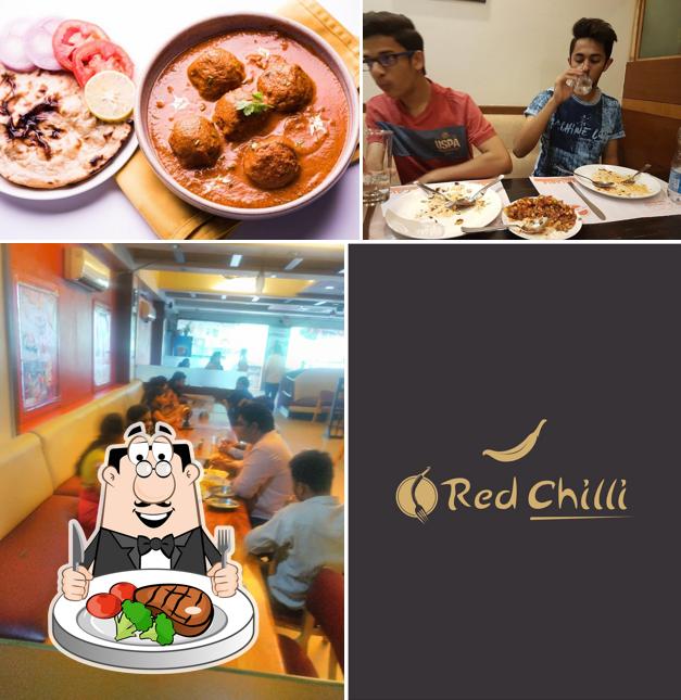 Order meat dishes at Red Chilli Pure Veg Family Restaurant