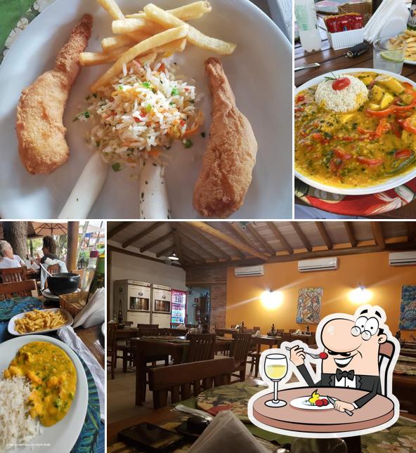 Platos en Manjericão