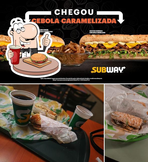Peça um hambúrguer no Subway