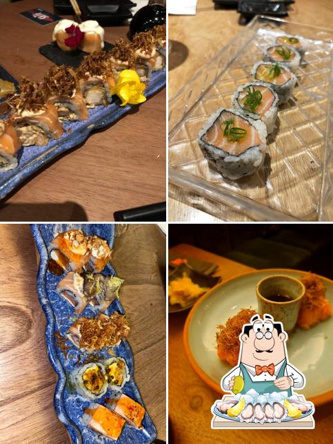 Ostras em Satō Sushi