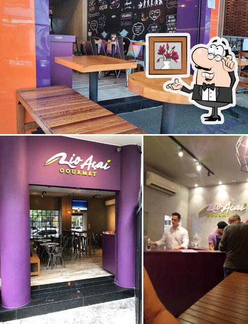 O interior do Rio Açaí Gourmet