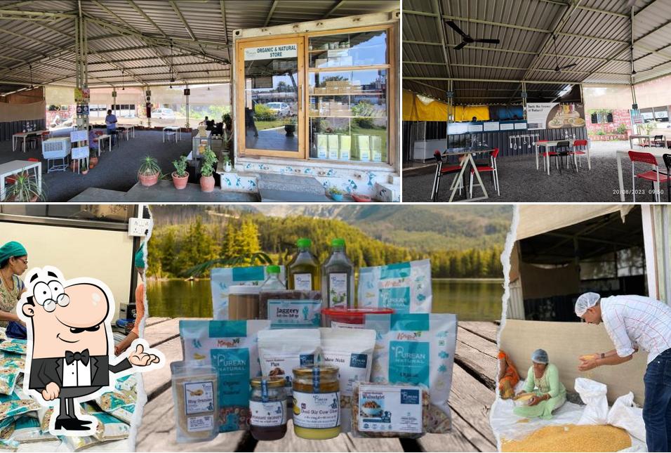 Take a seat at one of the tables at Purean Natural