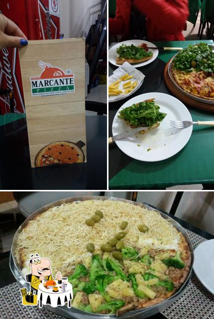 Platos en Pizza Marcante