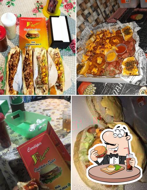 Os hambúrgueres do JF Lanches irão saciar uma variedade de gostos