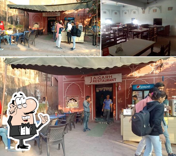 The interior of Jaigarh Restaurant