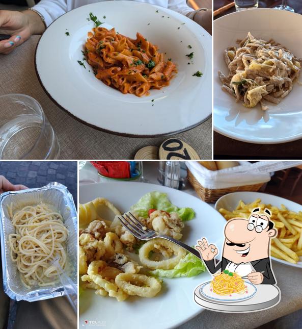 Spaghetti alla carbonara al Albergo Ristorante Dongo