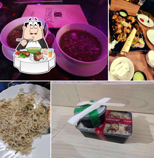 Hot and sour soup at Connect Night Club & Skylounge