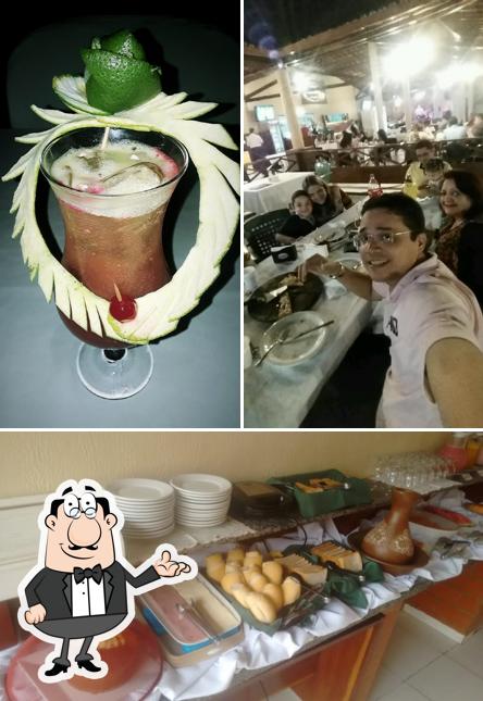 A foto da interior e bebida no Parque Rodeio