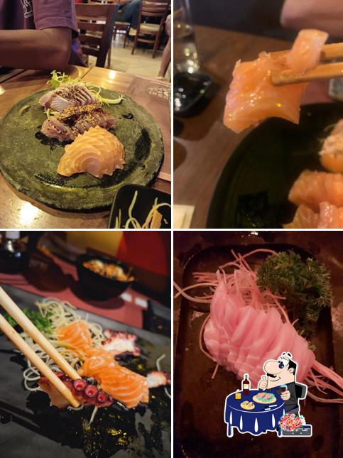 Sashimi em Sushi da Praça - Culinária Japonesa Parque Olímpico