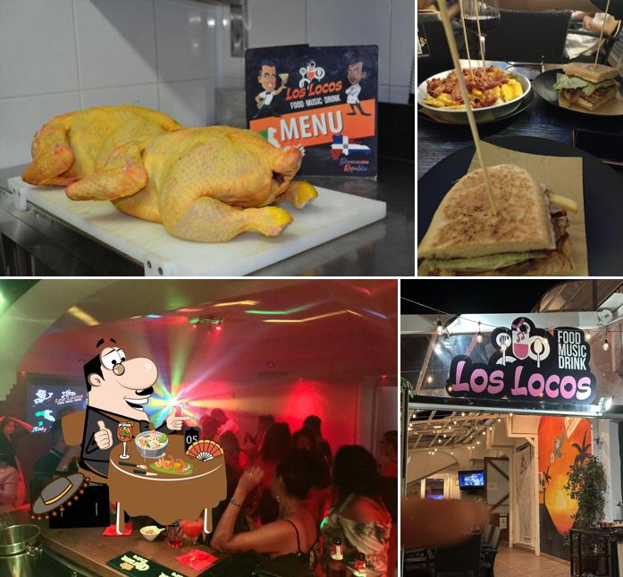 Questa è la foto che mostra la cibo e interni di Los Locos Ischia