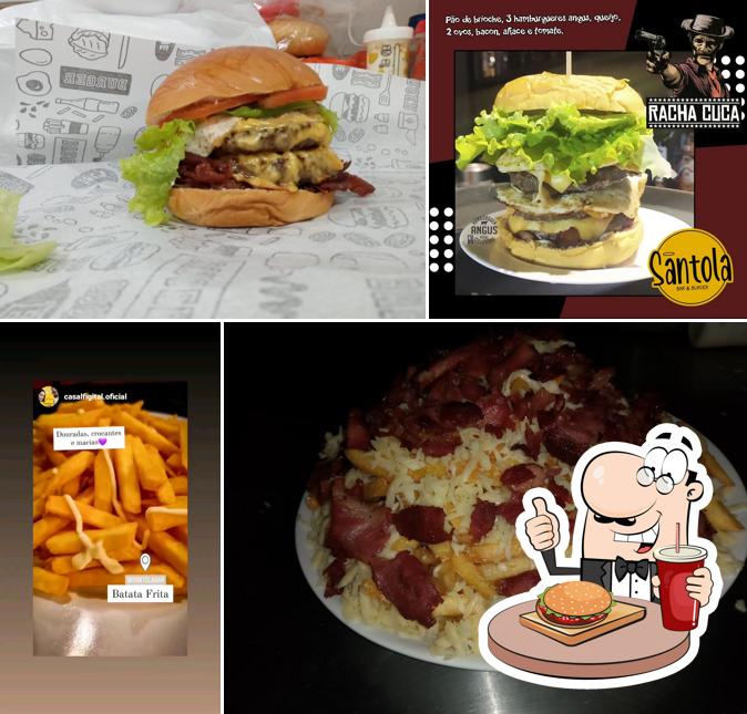 Hambúrguer em Santola Bar & burger