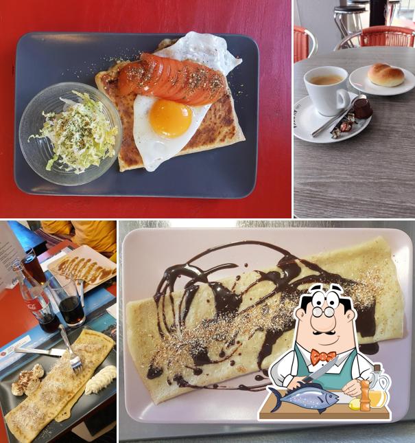 Salmone grigliato al Crêperie Du Feu Rouge