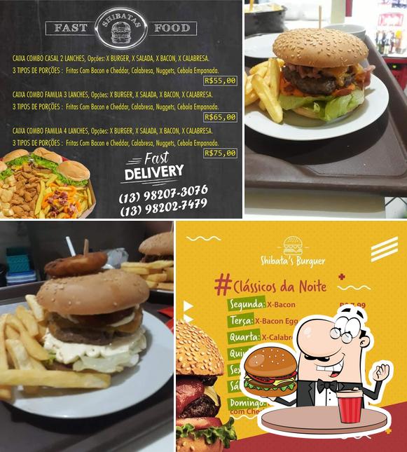 Peça um hambúrguer no Disk lanche Shibatas Ilha Comprida