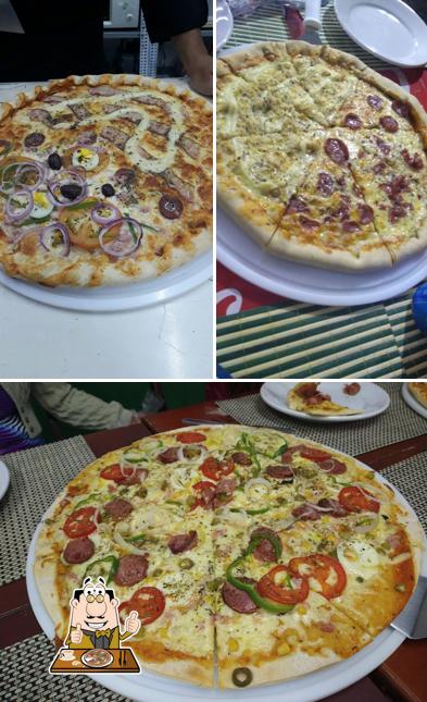 No Bella Bonny pizzas , massas e pasteis, você pode provar pizza