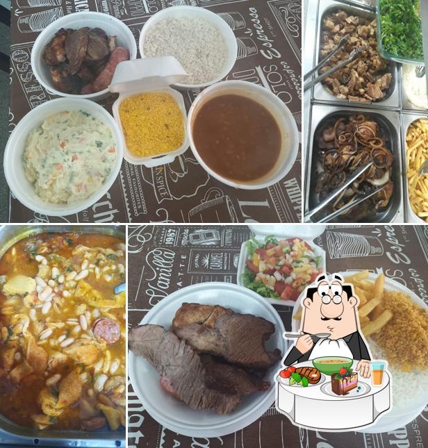 Sopa quente e azeda picante chinesa em Churrascaria Raio de Sol