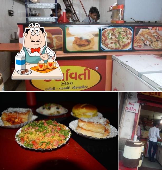 Enjoy a drink at Karnavati Snacks